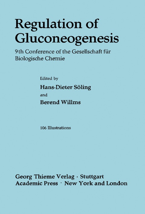Cover image for book Regulation of Gluconeogenesis