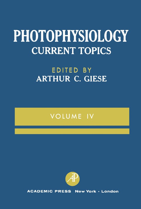 Cover image for book Photophysiology