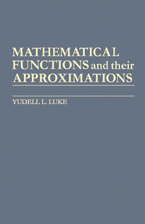 Cover image for book Mathematical Functions and Their Approximations