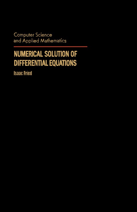 Cover image for book Numerical Solution of Differential Equations