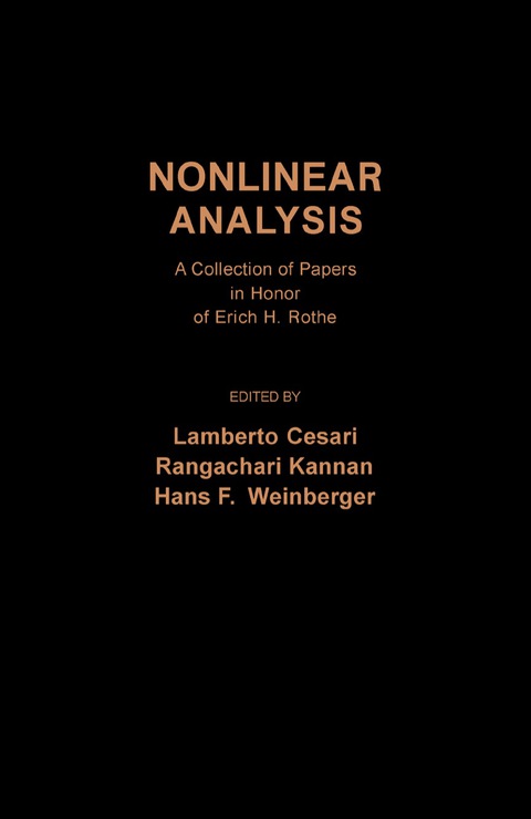 Cover image for book Nonlinear Analysis
