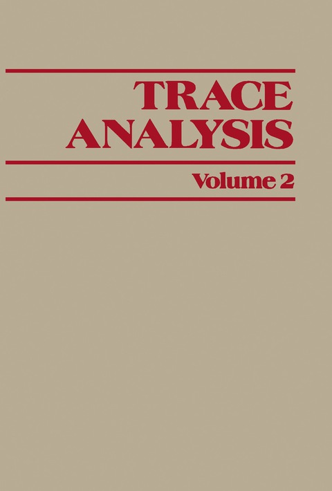 Cover image for book Trace Analysis