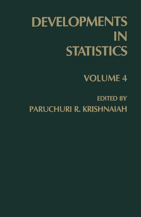 Cover image for book Developments in Statistics