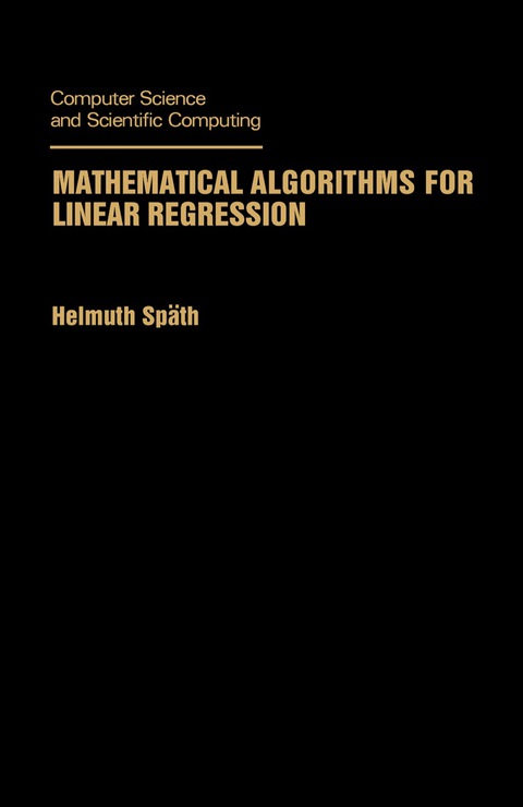 Cover image for book Mathematical Algorithms for Linear Regression
