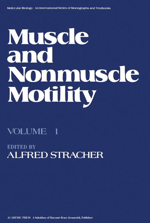 Cover image for book Muscle and Nonmuscle Motility
