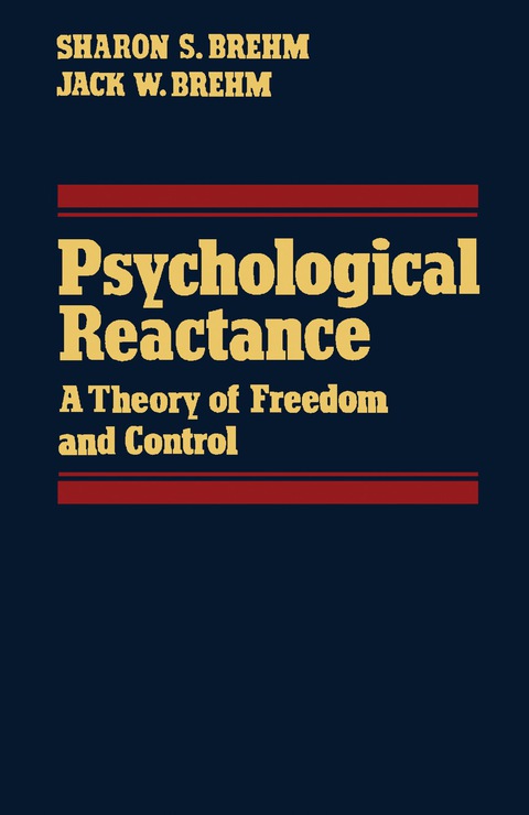 Cover image for book Psychological Reactance