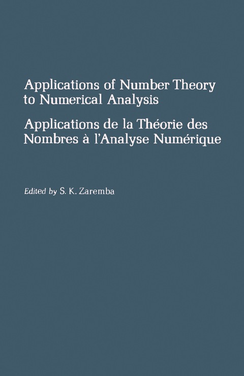 Cover image for book Applications of Number Theory to Numerical Analysis