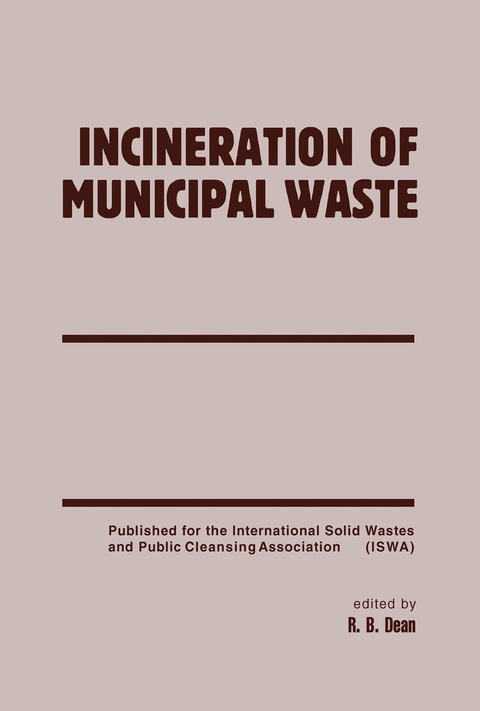 Cover image for book Incineration of Municipal Waste