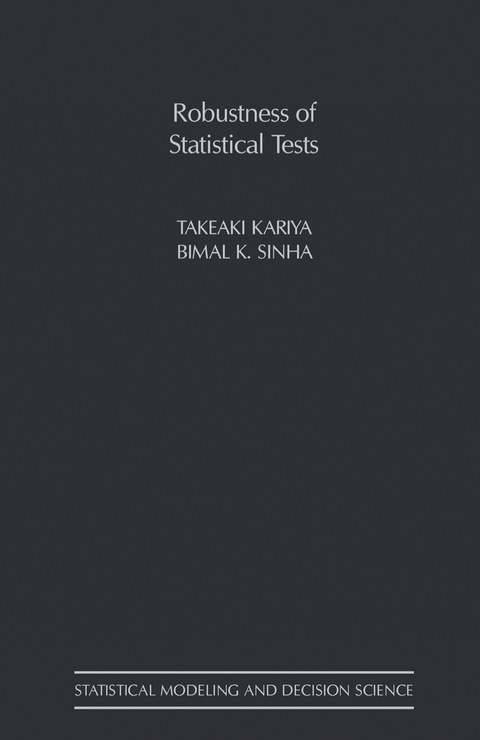 Cover image for book Robustness of Statistical Tests