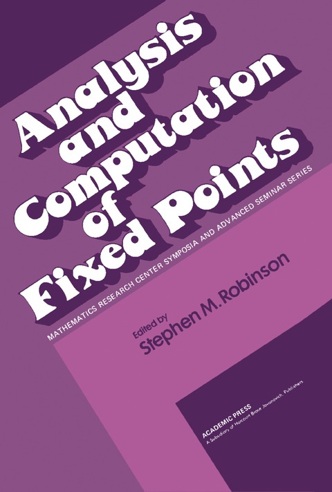 Cover image for book Analysis and Computation of Fixed Points