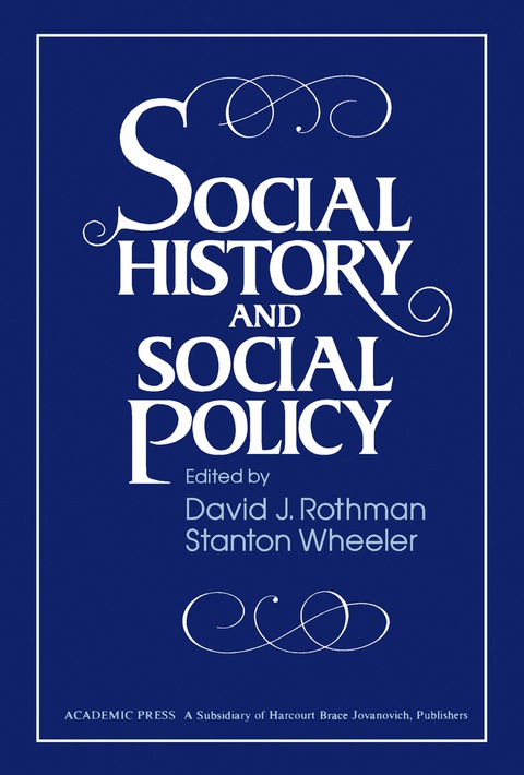 Cover image for book Social History and Social Policy