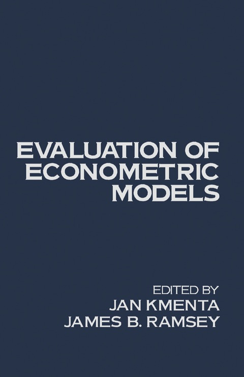 Cover image for book Evaluation of Econometric Models