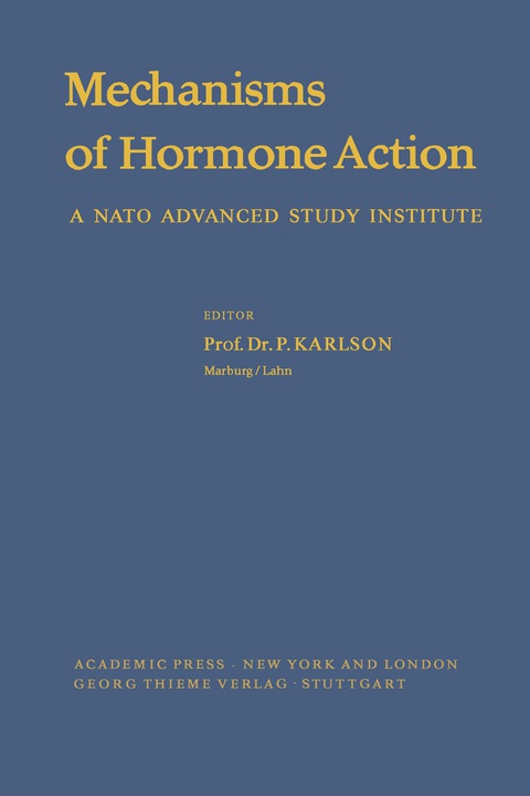 Cover image for book Mechanisms of Hormone Action