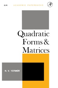 Cover image: Quadratic Forms and Matrices 9781483256535