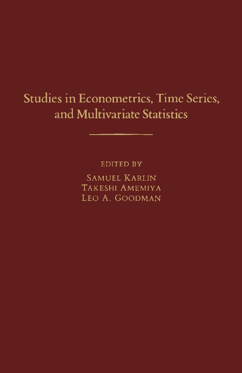 Cover image for book Studies in Econometrics, Time Series, and Multivariate Statistics