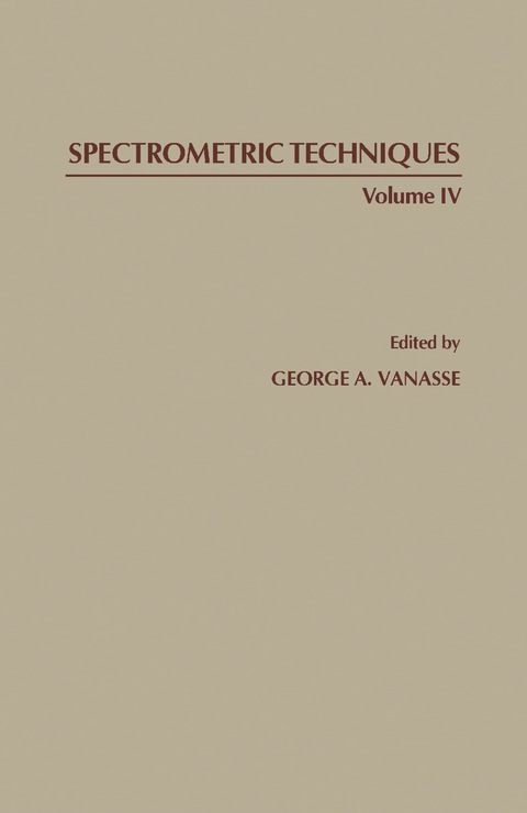 Cover image for book Spectrometric Techniques