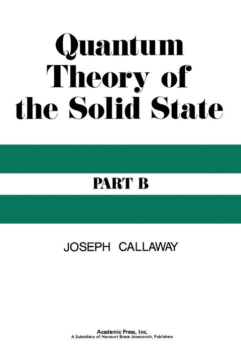 Cover image for book Quantum Theory of the Solid State