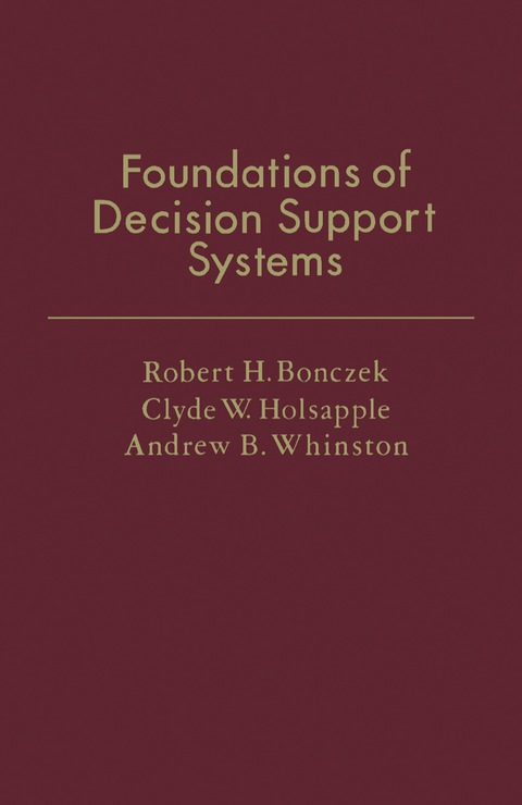 Cover image for book Foundations of Decision Support Systems
