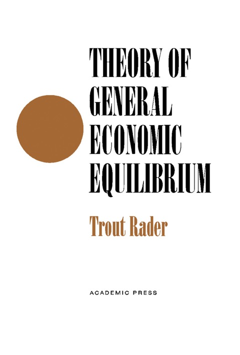 Cover image for book Theory of General Economic Equilibrium