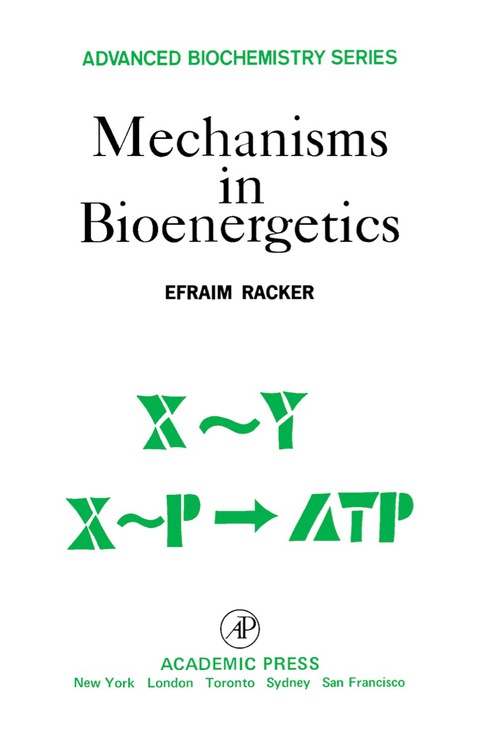 Cover image for book Mechanisms in Bioenergetics