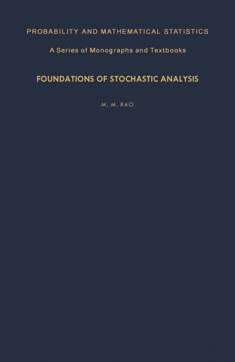 Cover image for book Foundations of Stochastic Analysis