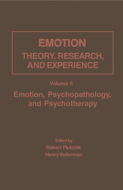 Cover image for book Emotion, Psychopathology, and Psychotherapy
