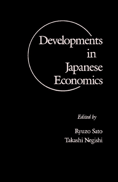 Cover image for book Developments in Japanese Economics