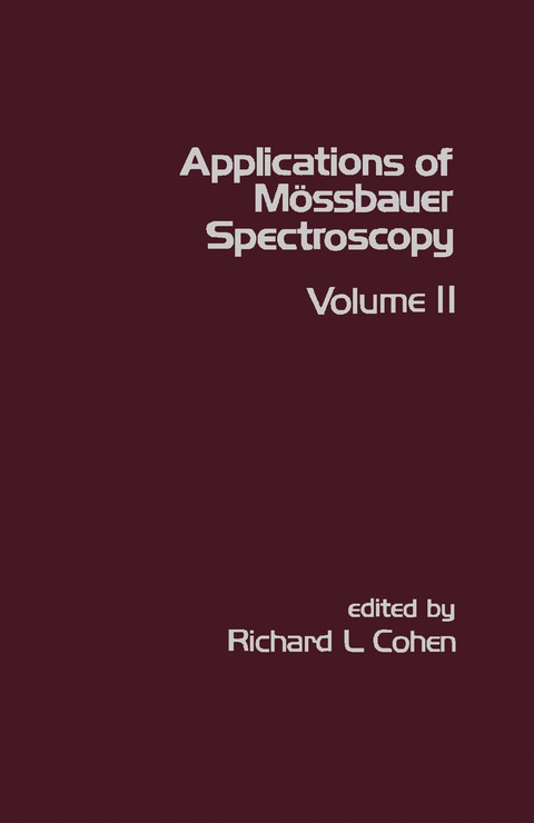 Cover image for book Applications of Mössbauer Spectroscopy