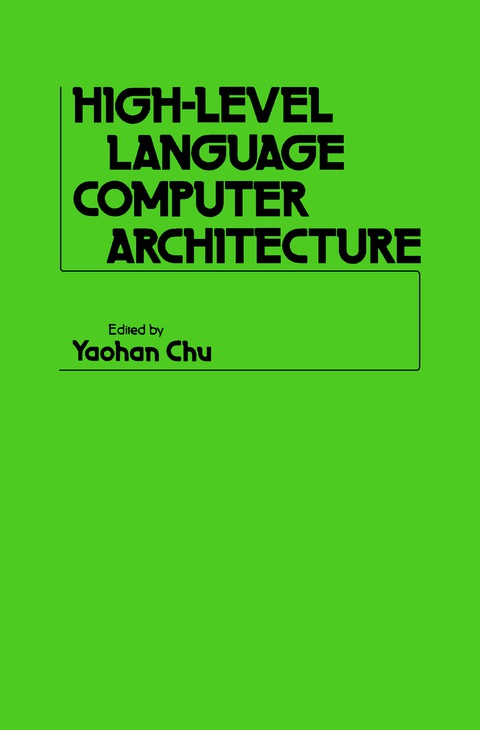 Cover image for book High-Level Language Computer Architecture