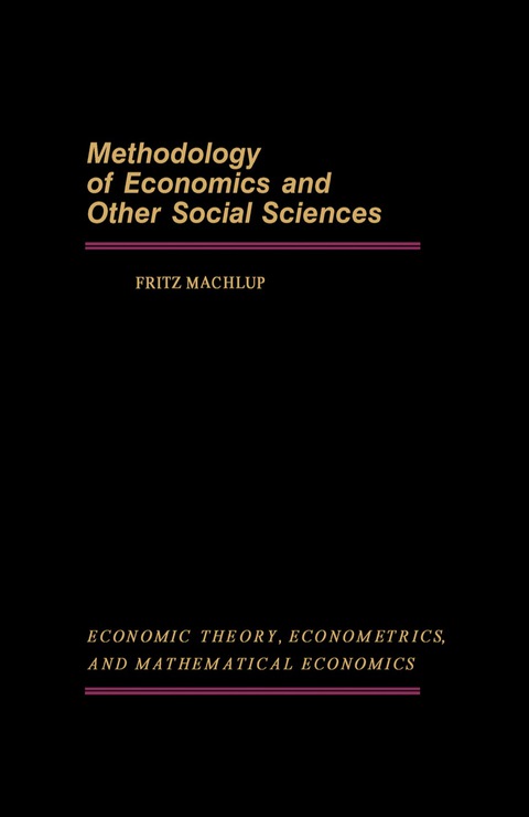 Cover image for book Methodology of Economics and Other Social Sciences