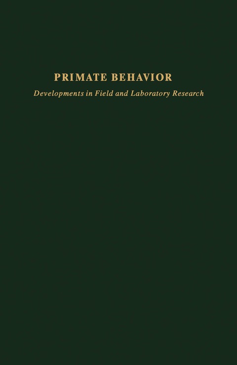 Cover image for book Primate Behavior