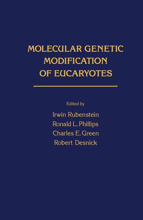 Cover image for book Molecular Genetic Modification of Eucaryotes
