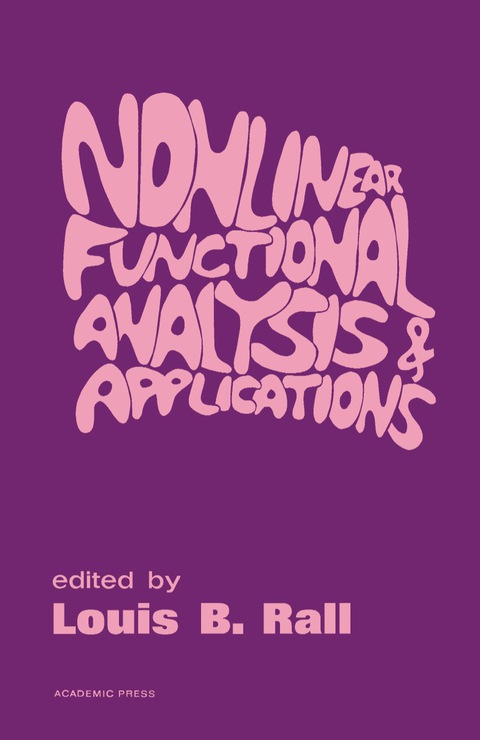 Cover image for book Nonlinear Functional Analysis and Applications