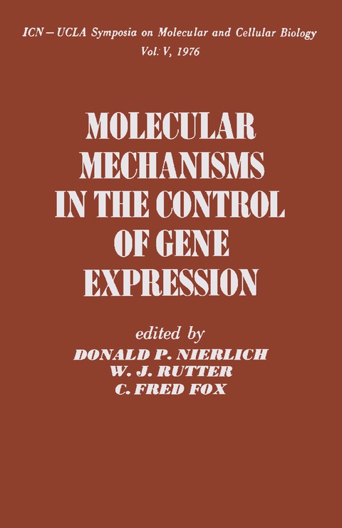 Cover image for book Molecular Mechanisms in the Control of Gene Expression