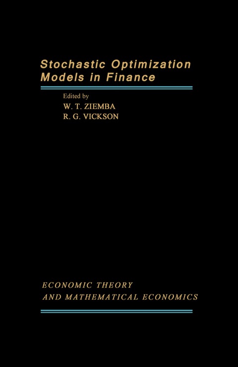 Cover image for book Stochastic Optimization Models in Finance