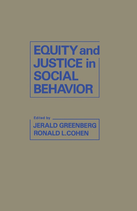 Cover image for book Equity and Justice in Social Behavior