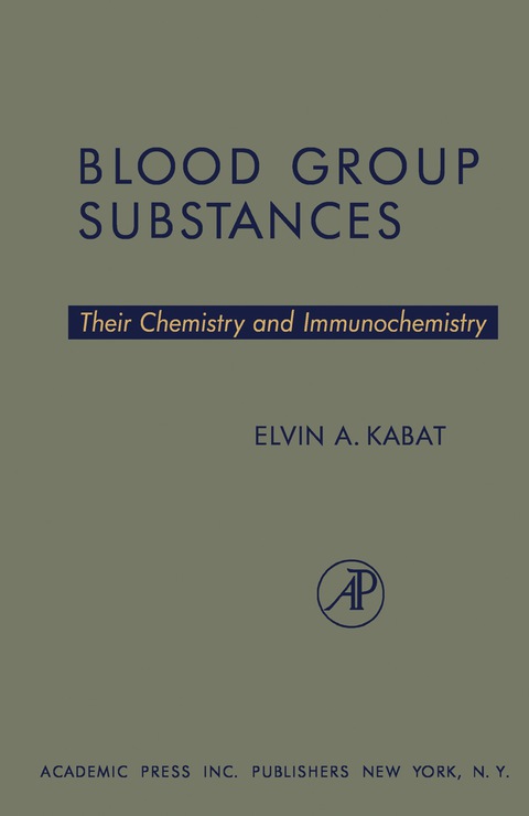 Cover image for book Blood Group Substances
