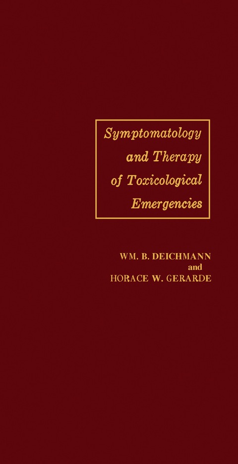 Cover image for book Symptomatology and Therapy of Toxicological Emergencies