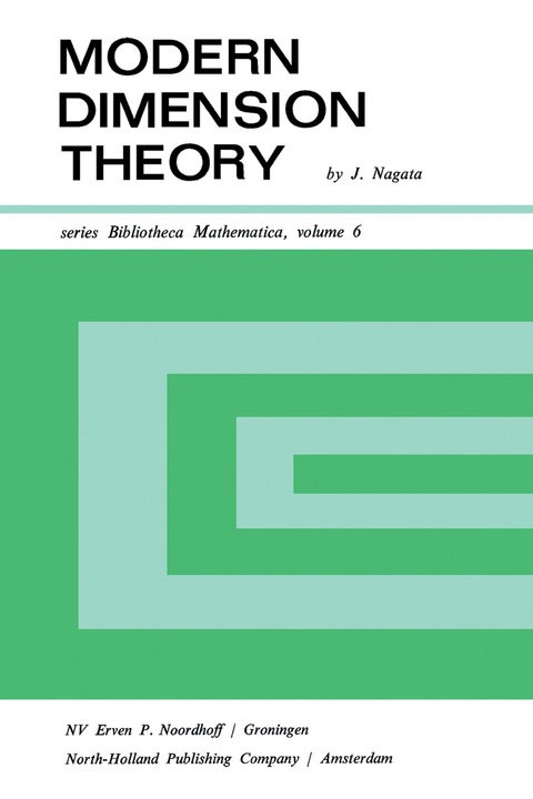 Cover image for book Modern Dimension Theory