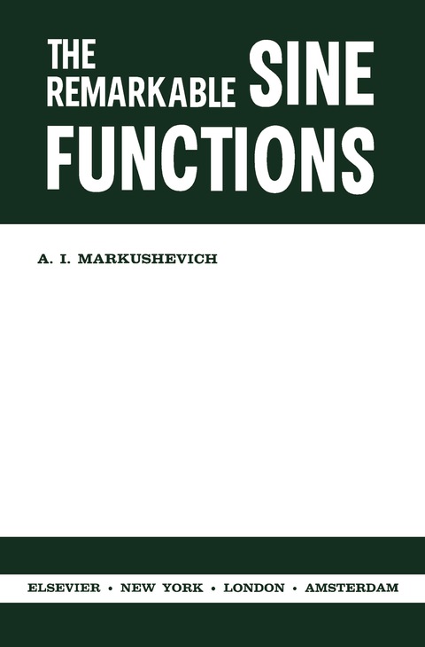Cover image for book The Remarkable Sine Functions
