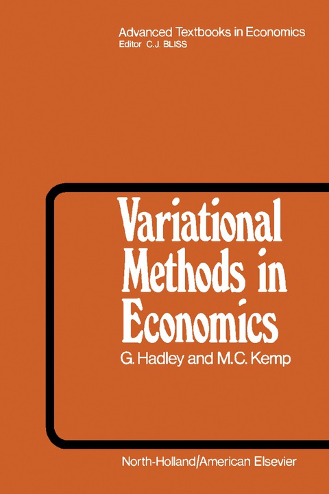 Cover image for book Variational Methods in Economics