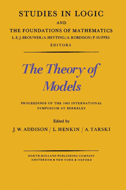 Cover image for book The Theory of Models