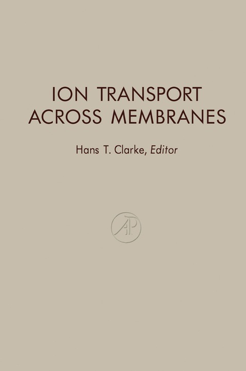 Cover image for book Ion Transport Across Membranes