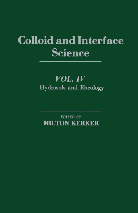 Cover image for book Hydrosols and Rheology