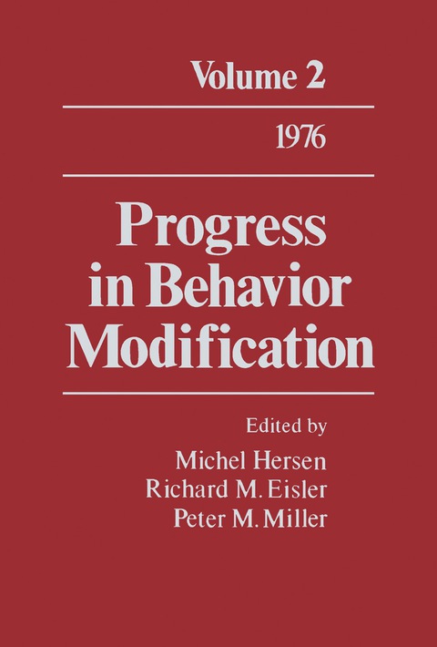 Cover image for book Progress in Behavior Modification