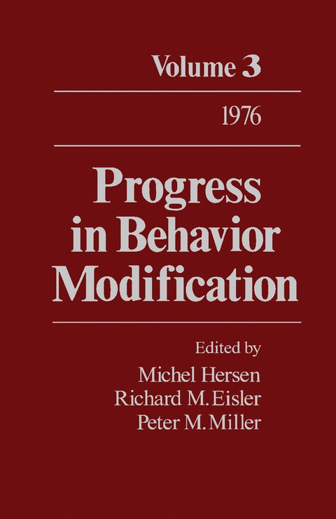 Cover image for book Progress in Behavior Modification