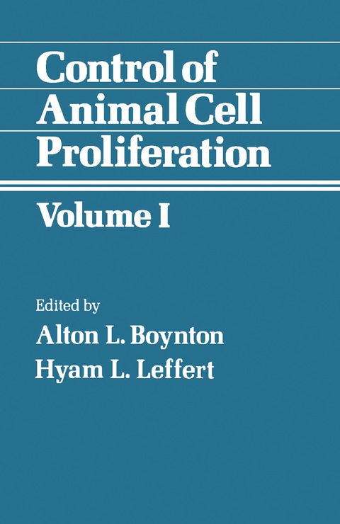 Cover image for book Control of Animal Cell Proliferation