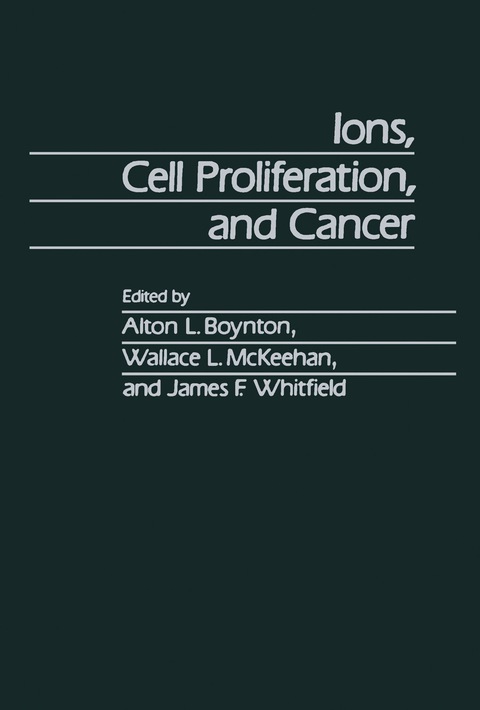 Cover image for book Ions, Cell Proliferation, and Cancer
