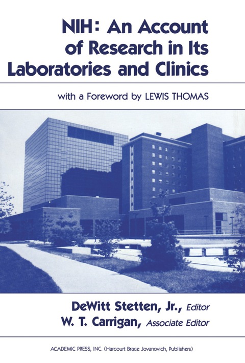 Cover image for book NIH: An Account of Research in Its Laboratories and Clinics