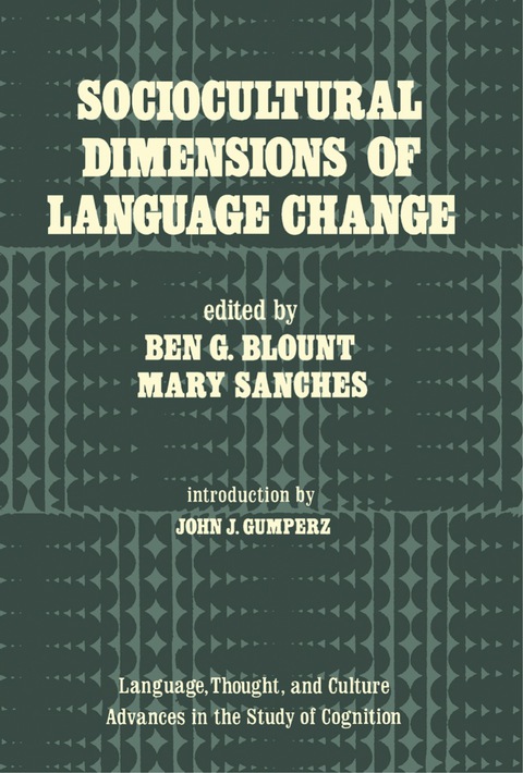 Cover image for book Sociocultural Dimensions of Language Change